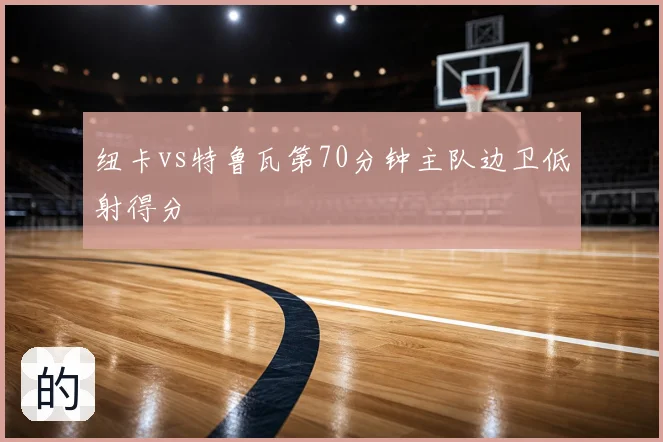 纽卡vs特鲁瓦第70分钟主队边卫低射得分